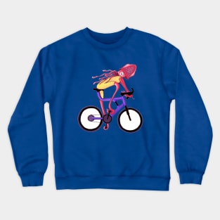 Mountain Biking Squid Crewneck Sweatshirt